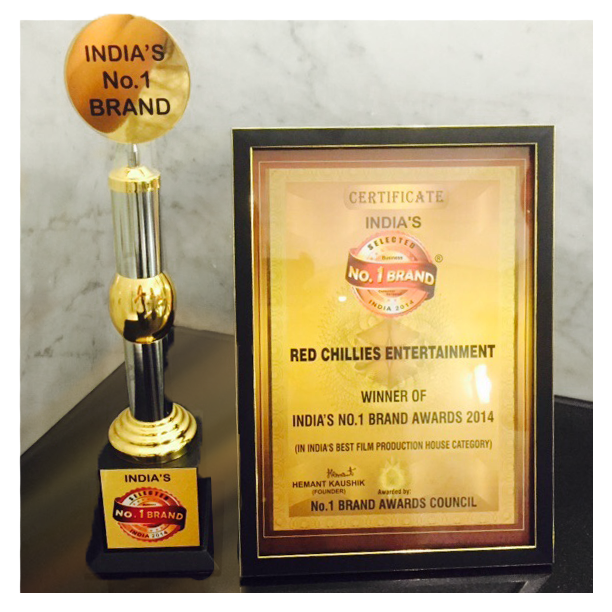 Won 'India's Best Film Production House' Award based on a pan-India survey at India's No. 1 Brand Awards 2015!