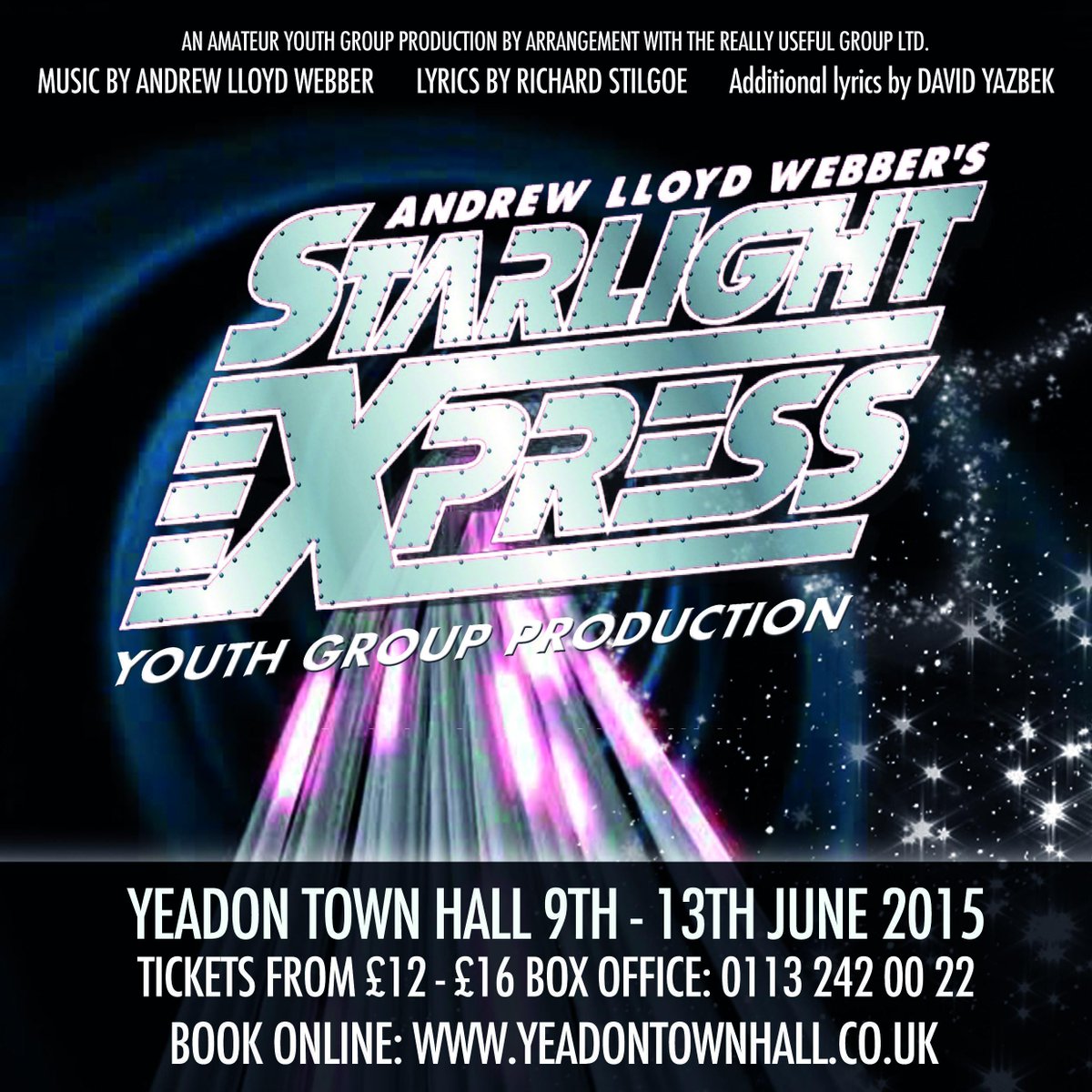 Mariah Kenyon (@mariahkenyon19) on Twitter photo <a href="/FuturistTP/">Futurist Productions</a> <a href="/YeadonTownHall/">Yeadon Town Hall</a> Starlight Express rolls into Leeds! bit.ly/1FgidKN <a href="/FuturistTP/">Futurist Productions</a> <a href="/YeadonTownHall/">Yeadon Town Hall</a> Starlight Express rolls into Leeds! bit.ly/1FgidKN