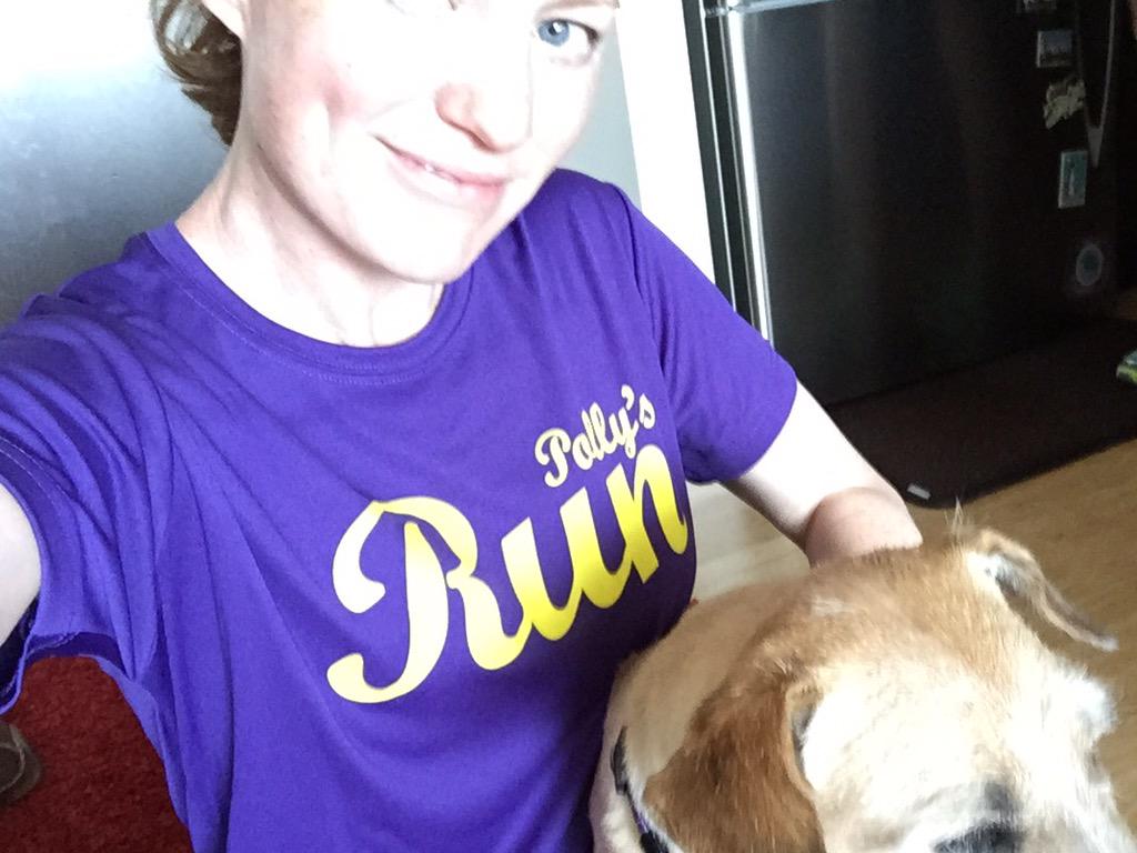 mreils's tweet photo. Charlie & I getting ready for a virtual #PollysRun! http://t.co/TwMl6CRwXx