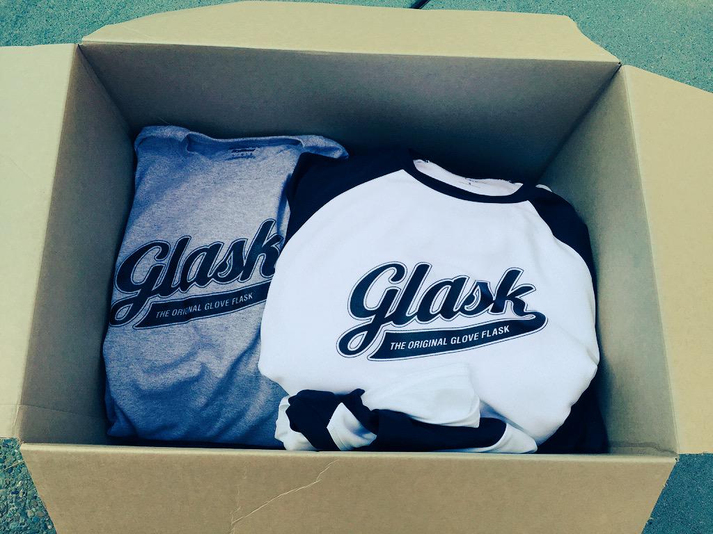 TheGlask's tweet image. Some of the gear has arrive!! Backers check your mail next week! #neverbethirsty #glask