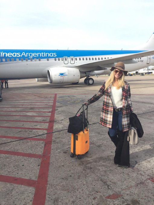 Y sigue el viaje! Recién llegada d #TermasRíoHondo, ahora x embarcar a Formosa. Hoy ArgentinaCorre! ✌
