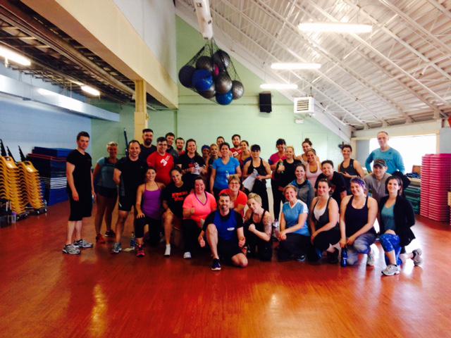 Our very own <a href="/justintelie/">Justin Elie</a> put the Fitness Week teams through a challenging Tabata.Thx #FitnessWeek2015 for ur energy!