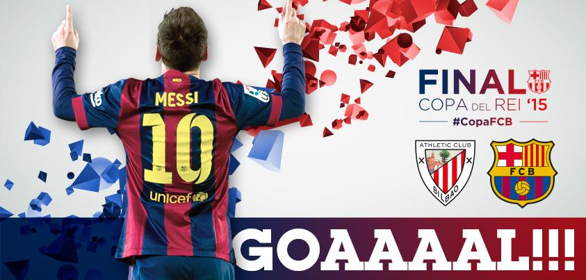 Gol dari Barça, Messsiiiiii !! #FCBLive #finalCopa