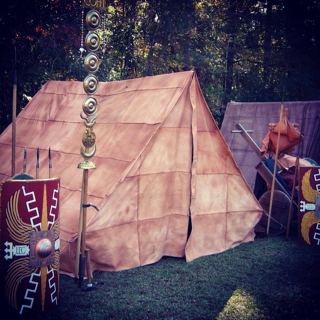 11thlegion's tweet photo. #goat #leather #tent. The contuburnium slept a group of 8 #romansoldiers. See more photos at http://t.co/XrHcfebyOj. http://t.co/F7xAO2w7B0
