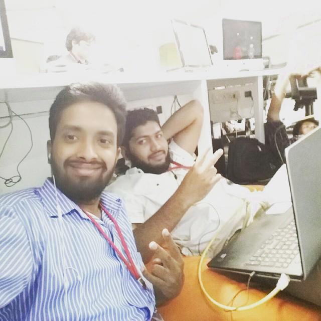 Tashi_Sidd's tweet photo. #Angelhack #angelhackHYD  @AngelHack  @angelhackhq  Late Night, still actively coding! Thats what an @AngelHack mean. http://t.co/Jl5Ca7155k