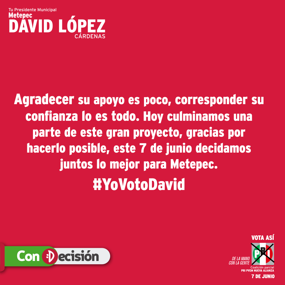 DavidLopezDLC's tweet photo. Agradecer su apoyo, corresponder su confianza lo es todo. http://t.co/igXvoLE9Xl