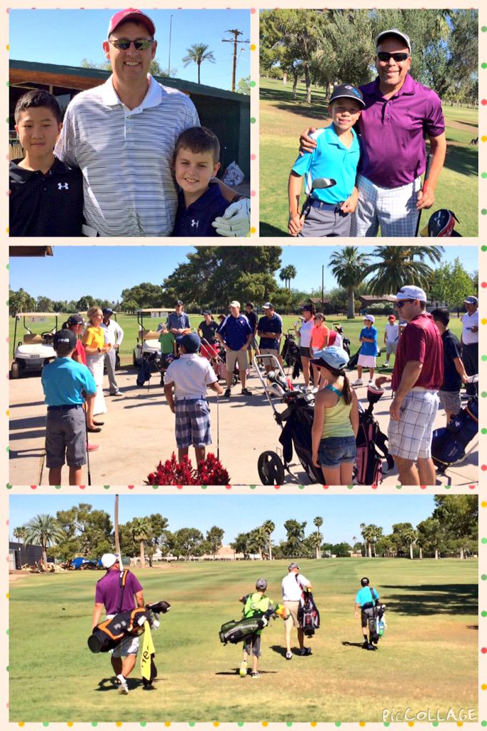 TheFirstTeePhx's tweet image. The am wave of Adult/Jr  is underway! @TheFirstTee @PhoenixParks #family #fun