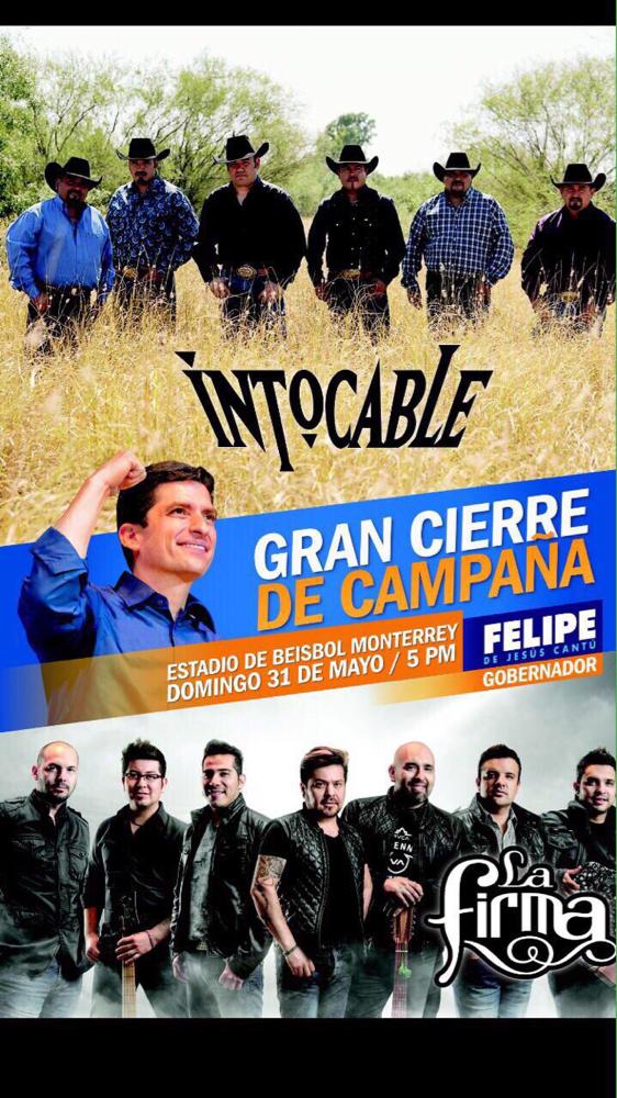 Ven a disfrutar con nosotros mi cierre de campaña, la vamos a pasar muy padre #VotaxFELIPE