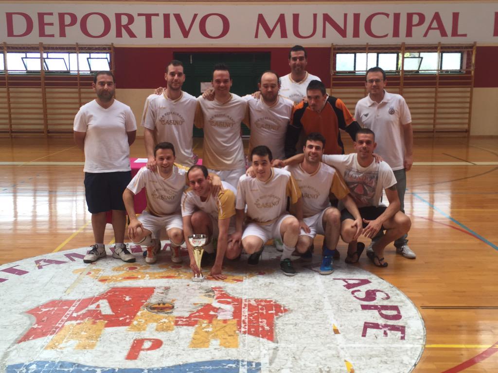 AspeFutbolSala's tweet photo. BAR REST. CASINO CAMPEÓN DE COPA al vencer 3-2 a REAL SUCIEDAD http://t.co/shWU4ileKC