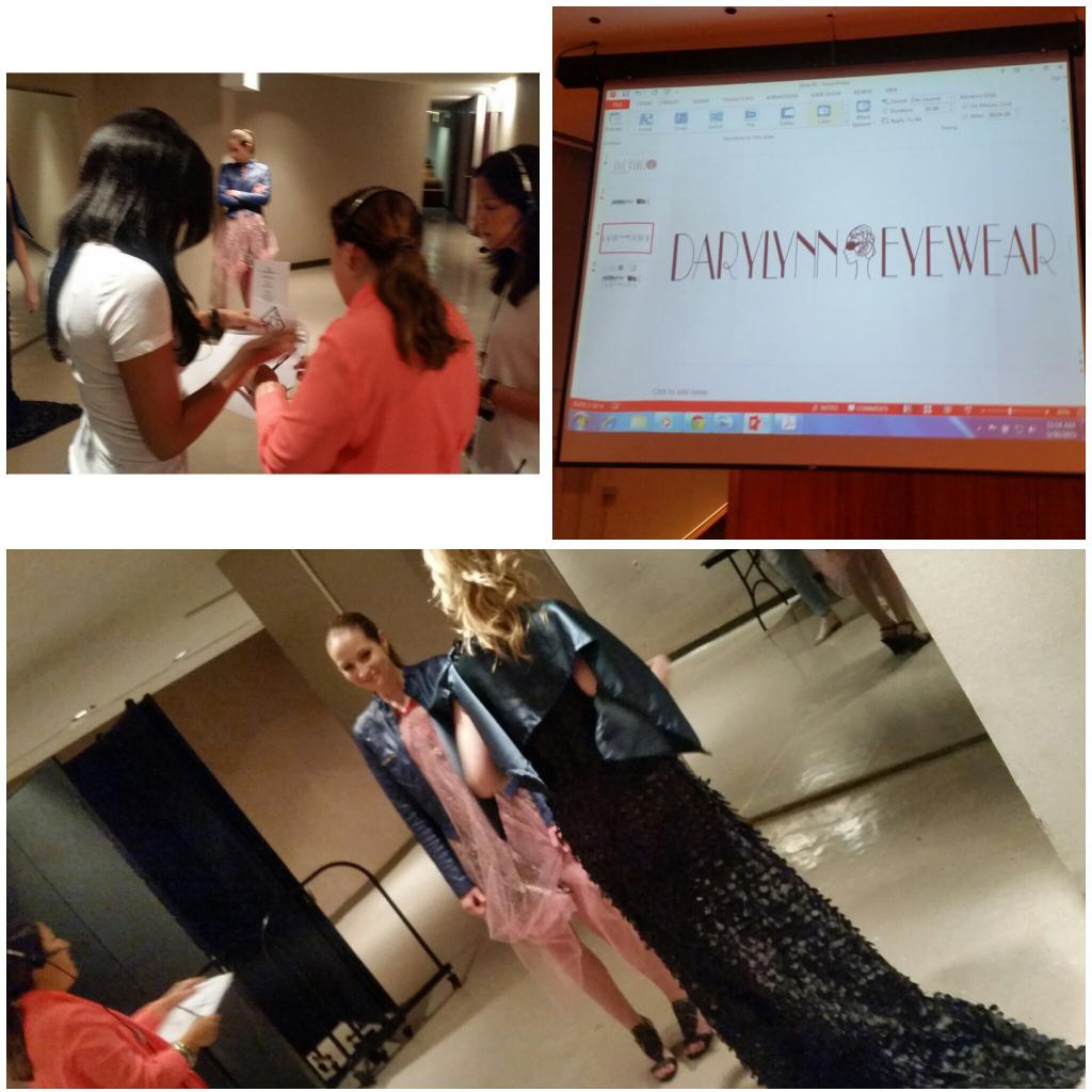FITcps's tweet photo. Behind the scenes at the fashion presentation for @DarylynnEyewear. #MakersShowcase @FIT #coolstuff http://t.co/6KAI3hwO8J