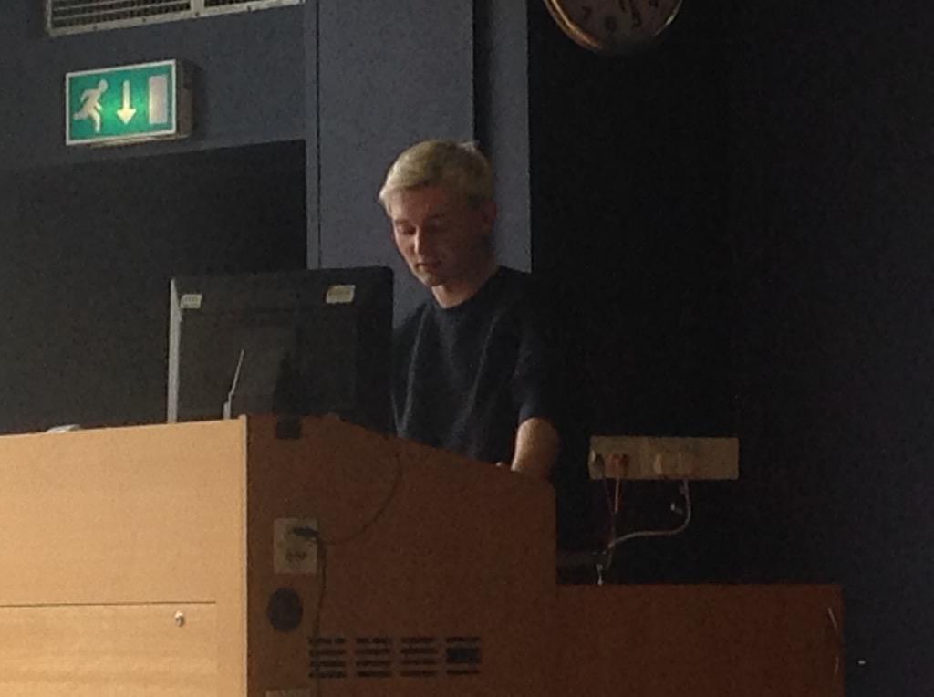 UPopNetwork's tweet photo. Jordan Speller explores Nietzsche's existential nihilism via #GreenDay @UPopNetwork @UniNorthants #UPop2015 http://t.co/9758CWRnfS