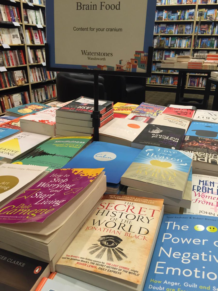 spidermonkeydaz's tweet photo. @jblackauthor Waterstones Wandsworth Brain Food 'Content for your Cranium'. http://t.co/6xIDoqGImO