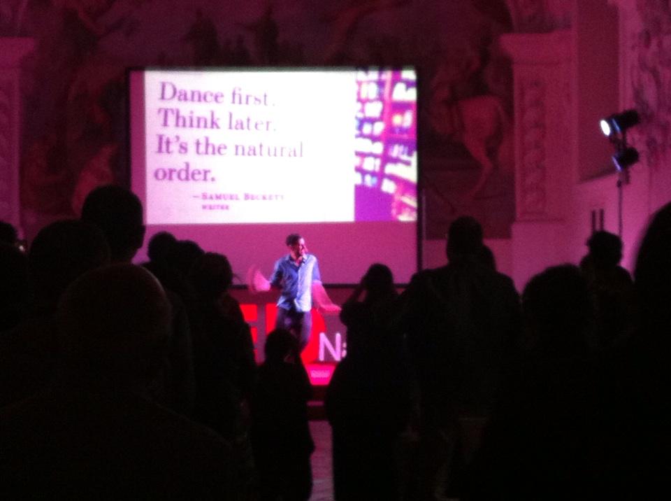 Sergio (@sergiodogliani) on Twitter photo "Dance first. Think later. It's the natural order." Samuel Beckett, via Federico Bitti + Joaquin Farias. 
<a href="/TedxNapoli/">TEDxNapoli</a> "Dance first. Think later. It's the natural order." Samuel Beckett, via Federico Bitti + Joaquin Farias. 
<a href="/TedxNapoli/">TEDxNapoli</a>