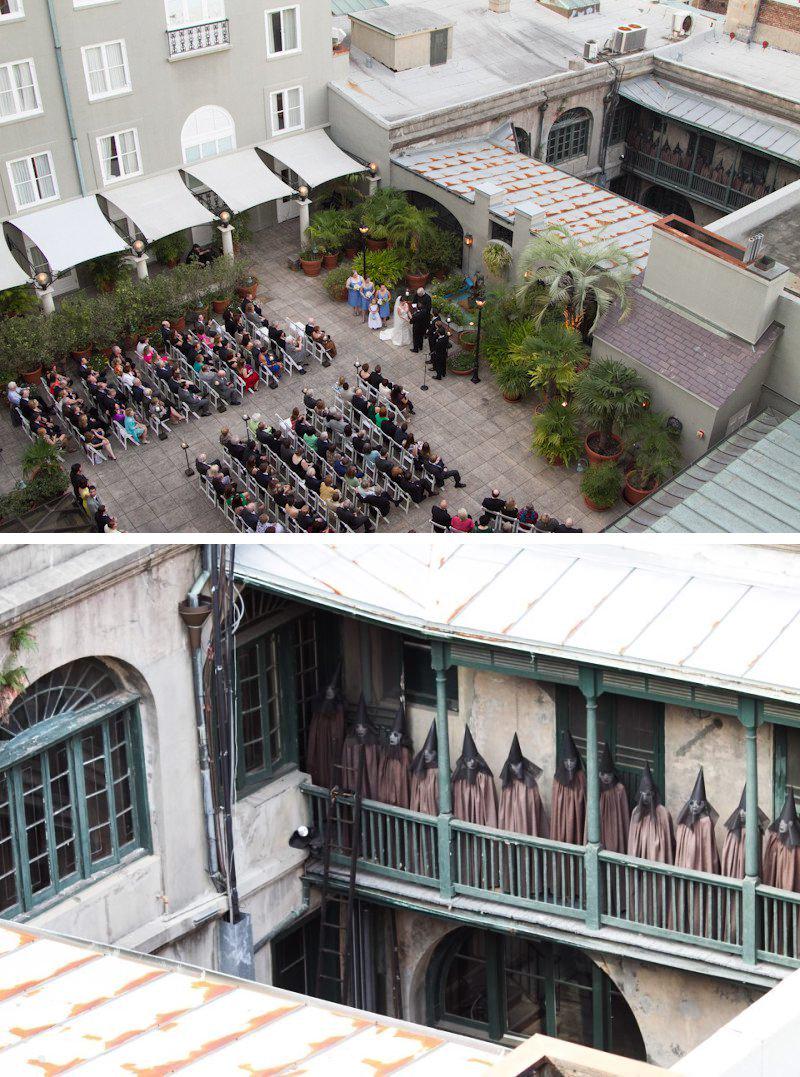 A wedding photographer took this from a rooftop, later something seemed  odd, this is what he saw when he zoomed in..., image size:800x1077