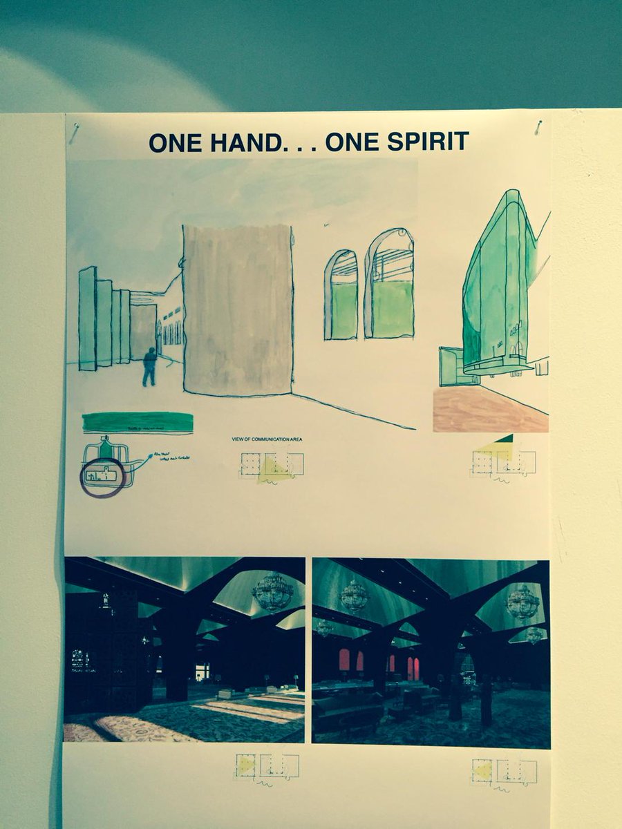 cmvanhorne's tweet image. One hand, one spirit! #SeniorProjects #CACE #ZayedUniversity @MarcoSosaUAE @LinaAhmad_arc @Davehowarth1967