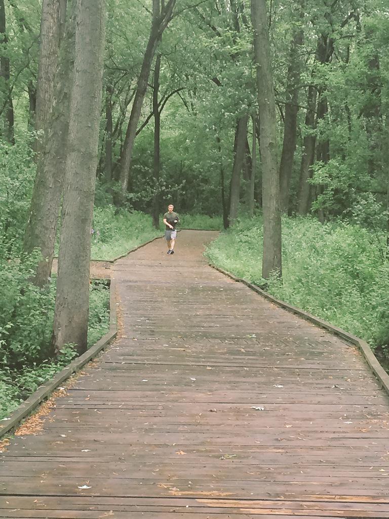 #beautifulencounter on my morning run with @GarrettRamquist trying to catch up! #naturetrail #deer #serene #LoveThis