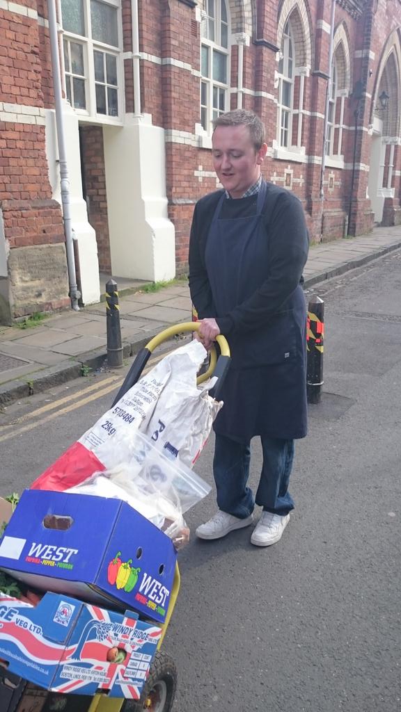 YorkJunkFood's tweet photo. James Harvey from Harveys Cheese &amp; Chutneys has source more intercept food from York Shambless Market http://t.co/e1nJLxoX2g