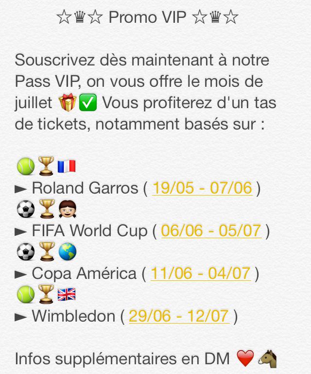 FDP_Pronos's tweet image. ✨🎉✨ Promo VIP ✨🎉✨

Toutes les infos sur son fonctionnement en DM ⚠️ On vous attend ❤️🐴 

#TeamFDP #TeamParieurs