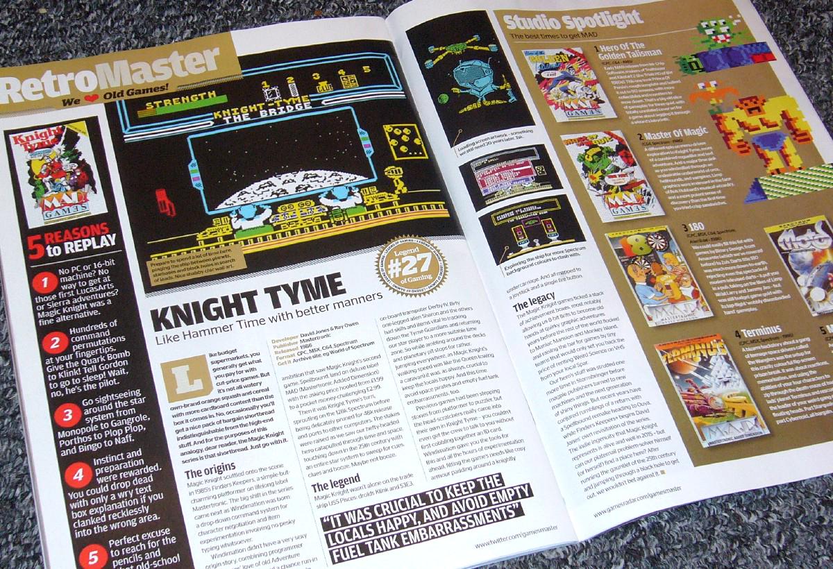 MrLovelyday's tweet photo. @Mastertronic @zx_spectrum_30 Did some scribbling about an old fave for latest GamesMaster #printmags #stillathing http://t.co/vu33VLmeSS