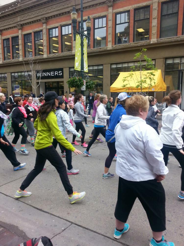 Happy to be live on Stephen Ave. with CWF 's Move for Hope #raisehope