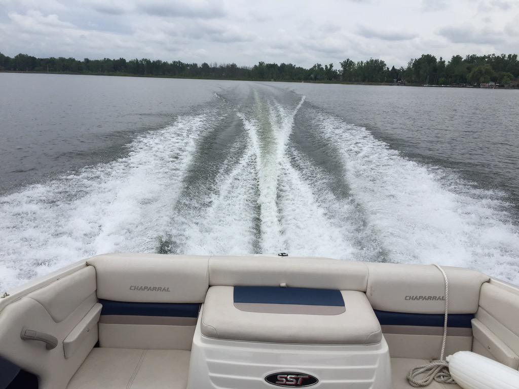 MSURich's tweet image. Test run on a small QA environment before taking it out on a production lake.  #firstboat #517 #summer