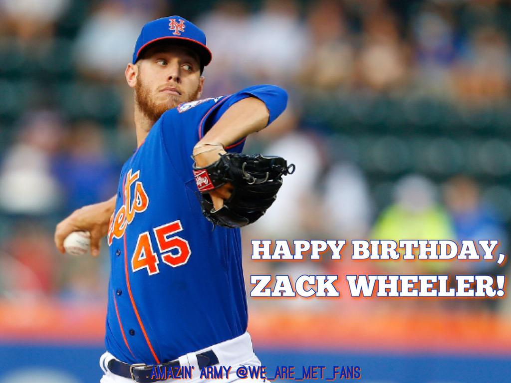 Happy Birthday, Zack Wheeler! Can\t wait to see you back out there!  