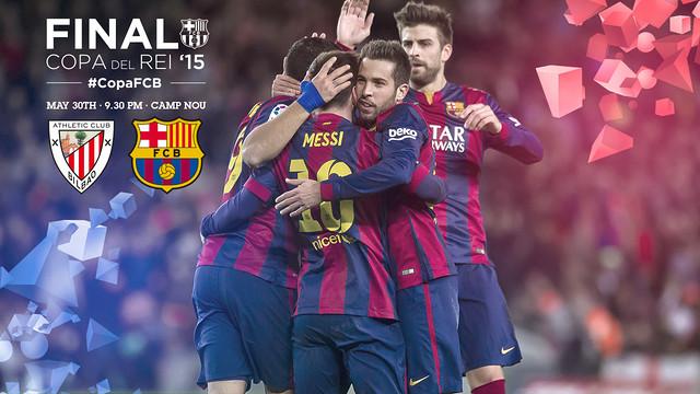 FCBarcelona's tweet photo. Last chance to catch up with Spanish Cup final preview before kick off #CopaFCB http://t.co/ikWKREnZyB http://t.co/NESaWO9Ajb