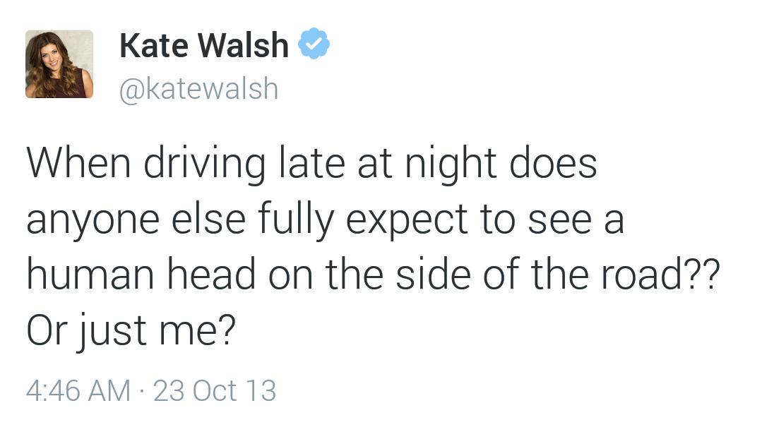 KateWalshDaily's tweet photo. We all know only Kate Walsh would think this. #DailyRandomWalshTweet http://t.co/jFEgL0Bj8R