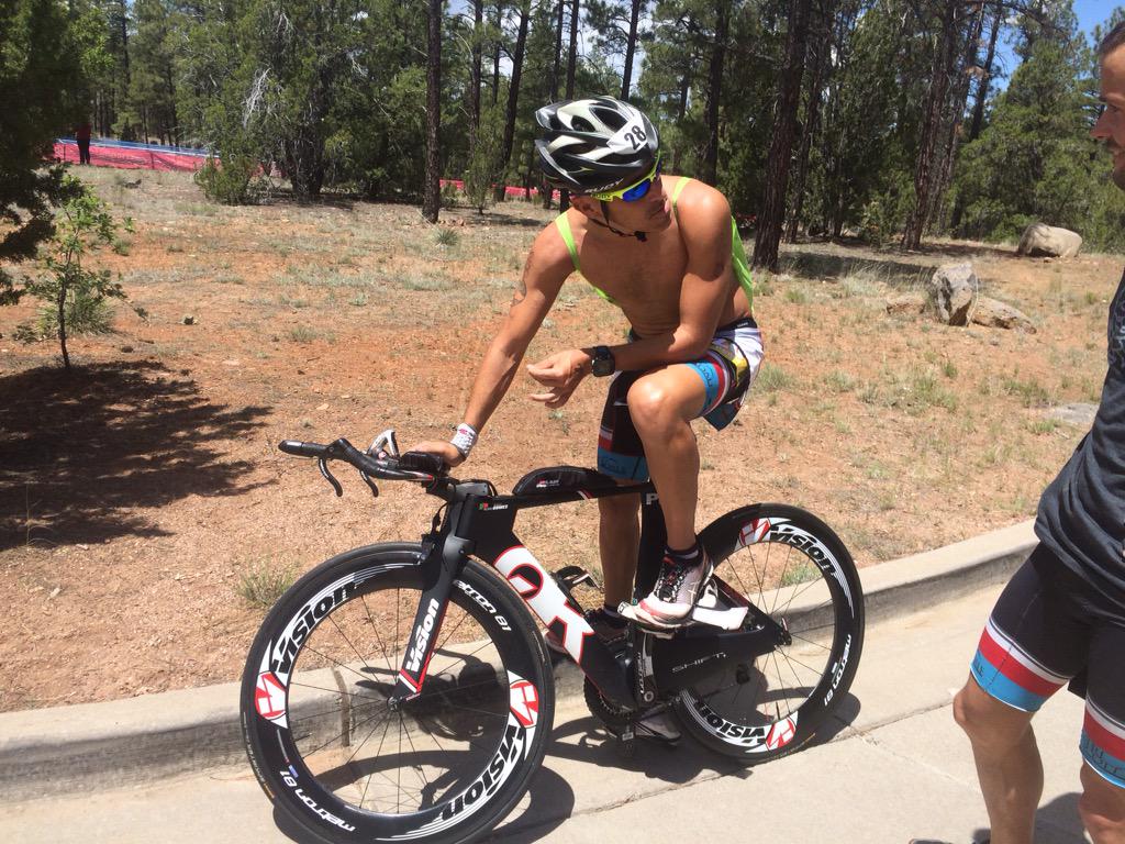 TriSports's tweet photo. Pedro Gomez showing off his @quintanarootri PRsix after winning the #DeuceMan @DeucesWildTri http://t.co/1BvKHf9YLw