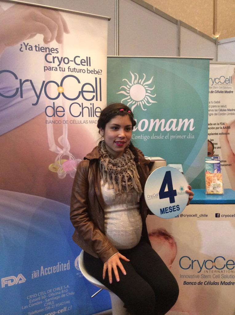 Cryocell_chile's tweet photo. Karol Pino y sus 4 meses de #embarazo #celulasmadre #cryocellchile http://t.co/LvGotUqCyG