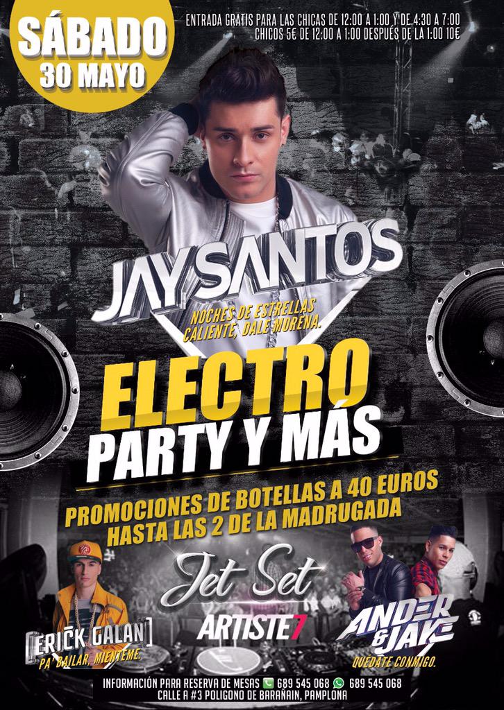 Esta noche nos vemos en #JetSet #Pamplona junto a @ErickGalanMusic y <a href="/ANDERYJAKE/">Ander y Jake</a> con <a href="/Artisteseven/">Artiste 7</a> <a href="/EnvimusicSpain/">Envimusic España</a>