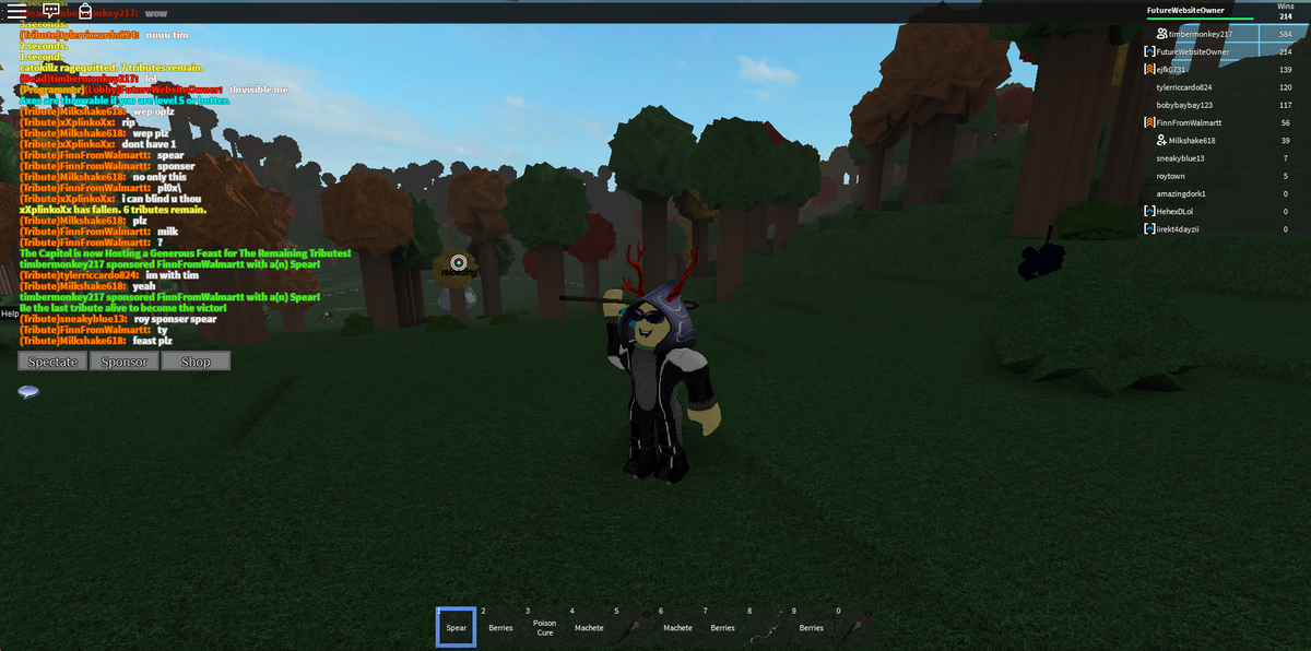 Adam On Twitter Roblox The Hunger Games Alpha By 1greenbob123 Roblox Http T Co Gjy3mzjfsb - the hunger games new update roblox
