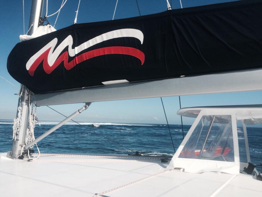 theappworldtour's tweet photo. Thanks to @MooringsYachts for the great floating riders area and viewing platform #SapinusPro #Tahiti #SUWT http://t.co/g8qz247gFq