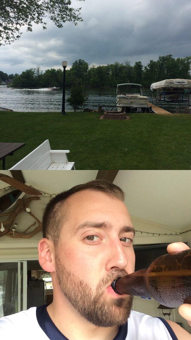 groceryboi's tweet photo. Birthday selfie at the lake. Weather needs to improve ASAP. #PoseyLake #LakeLife http://t.co/gGwL3TvpZa #frontback http://t.co/srPP3IW5zM