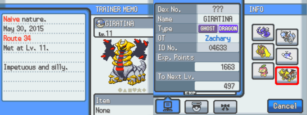 Goatfish Playing Pokemon Soulsilver On Desmume Nuzlocke Random Wild Pokemon Finally Caught That Wild Giratina Http T Co Jqtoboaty0