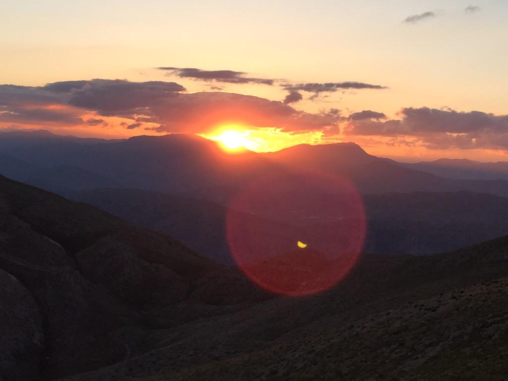 Nemrut"ta gün batımı