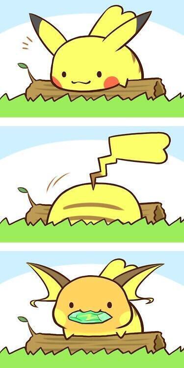 icedkookielatte's tweet photo. Pikachu obtained a thunder stone! http://t.co/fTNlmOfW69