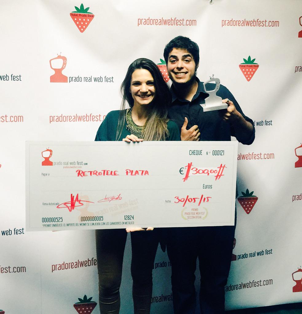 Muy contentos! Retrotele de plata para <a href="/comaland/">Comaland</a> en @pradorealwfest ! #yuhuuuu Gracias!