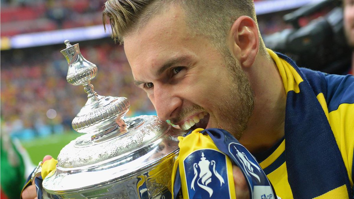 EnglandFootball's tweet photo. .@aaronramsey says he loves that winning feeling after @Arsenal retain the #FACup http://t.co/UX9JT3Eqj9 http://t.co/kMUvbfZz7l