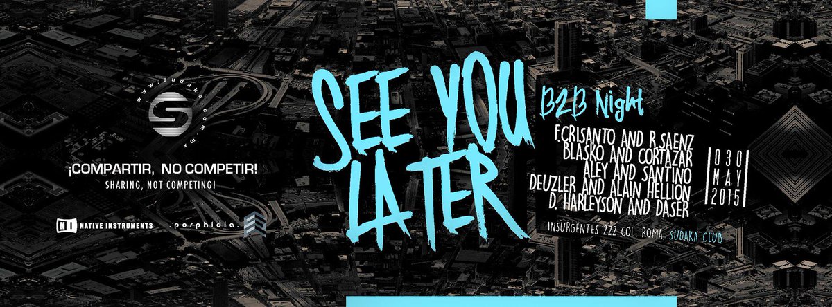 Fin de la travesía. ✦◄<a href="/SudakaClub/">Sudaka Dj Club</a> – SEE YOU LATER - B2B NIGHT►✦, la última fiesta de esta noche.Gracias por su apoyo!