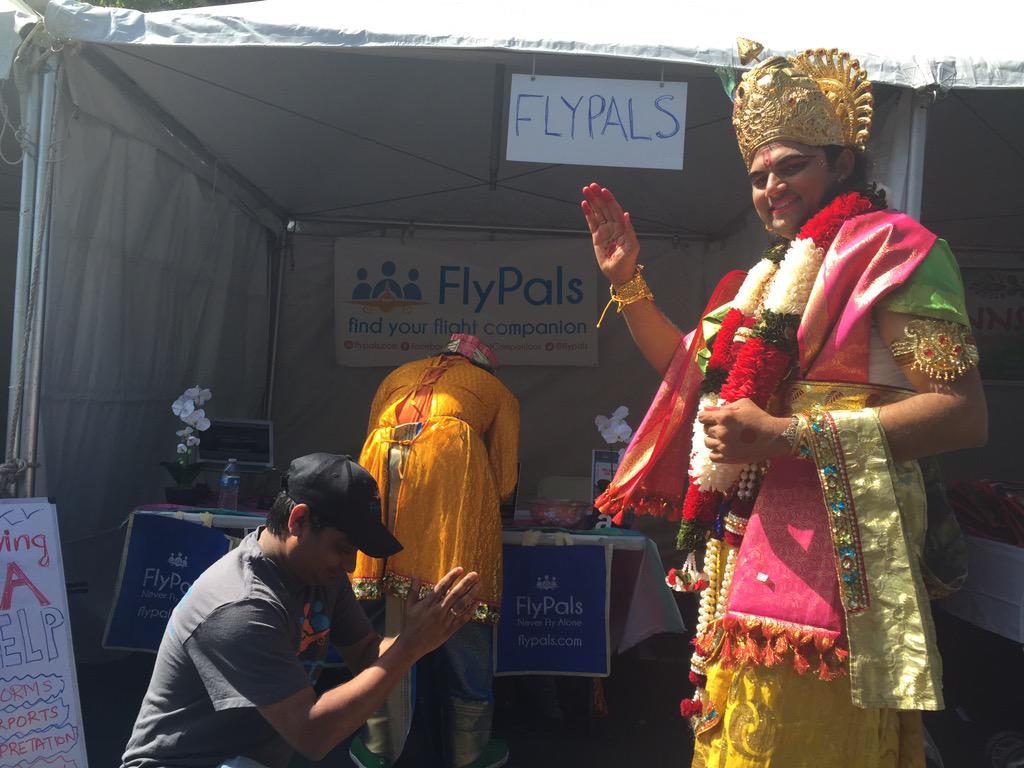 FlyPals's tweet photo. When Indian Gods blessed FlyPals http://t.co/m5hF4M5Fmq