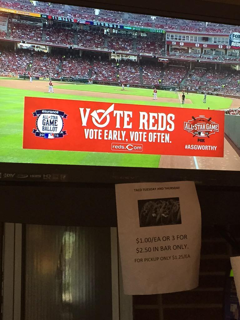 msizemo's tweet photo. @TeamVanderHorst "vote early, vote often" and they have taco Tuesday! Doesn't get any better than this, Vandy! http://t.co/1Ayk5S2kB9