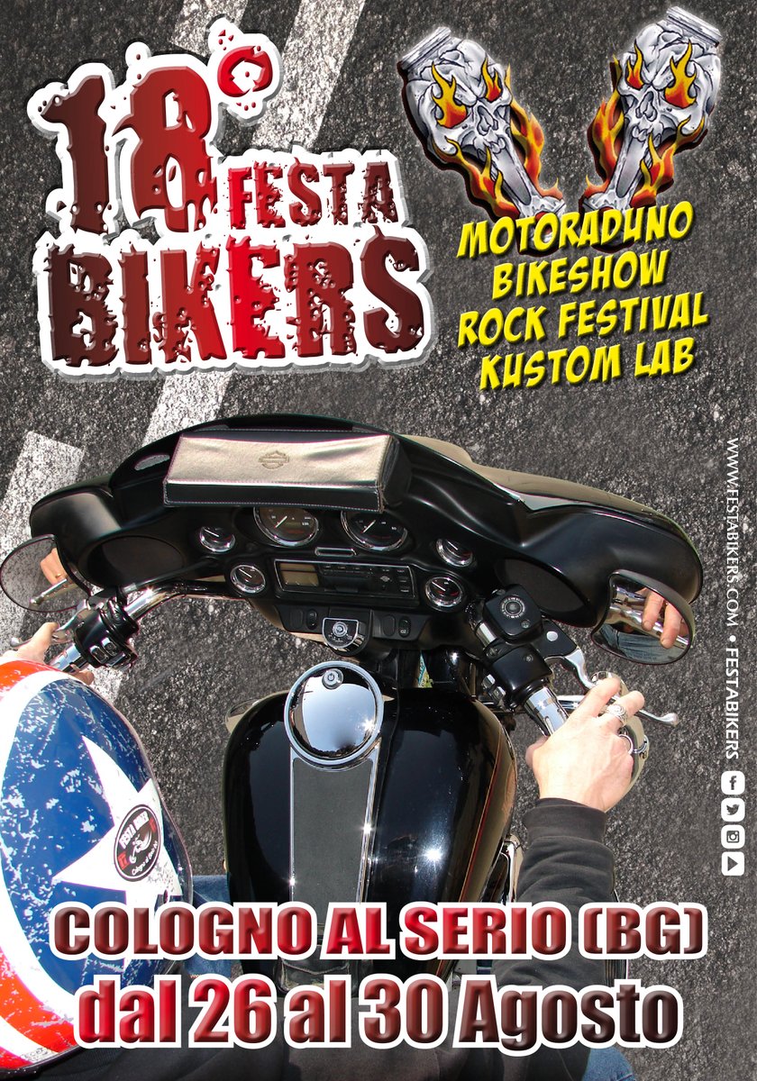 FestaBikers's tweet photo. #18FestaBikers, il #flyer ufficiale! #motoraduno,#rockfestival&amp; #kustomlab! Kustom-Lab?Si!a breve sveleremo tutto! http://t.co/aLK8qQQeHW