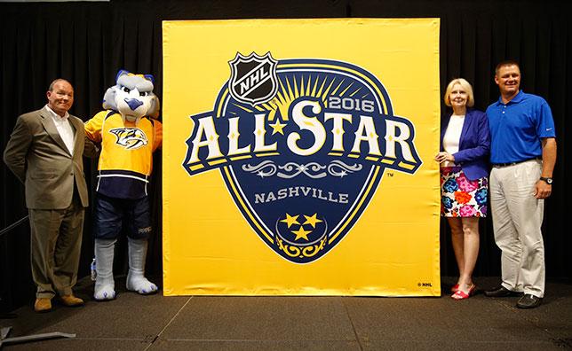 PredsNHL's tweet photo. “Hockey and Music City meet perfectly in the 2016 #NHL All-Star Weekend logo." Story &amp; video: http://t.co/exDQEYwpzu http://t.co/rAMnfLmWnz