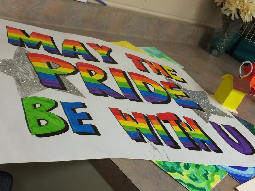 RCILNY's tweet photo. Prepping for #PrideParade, scheduled for July 18! Members of @rcilyo socialized & had dinner at Edgerton Rec Center! http://t.co/gY92WyLptF
