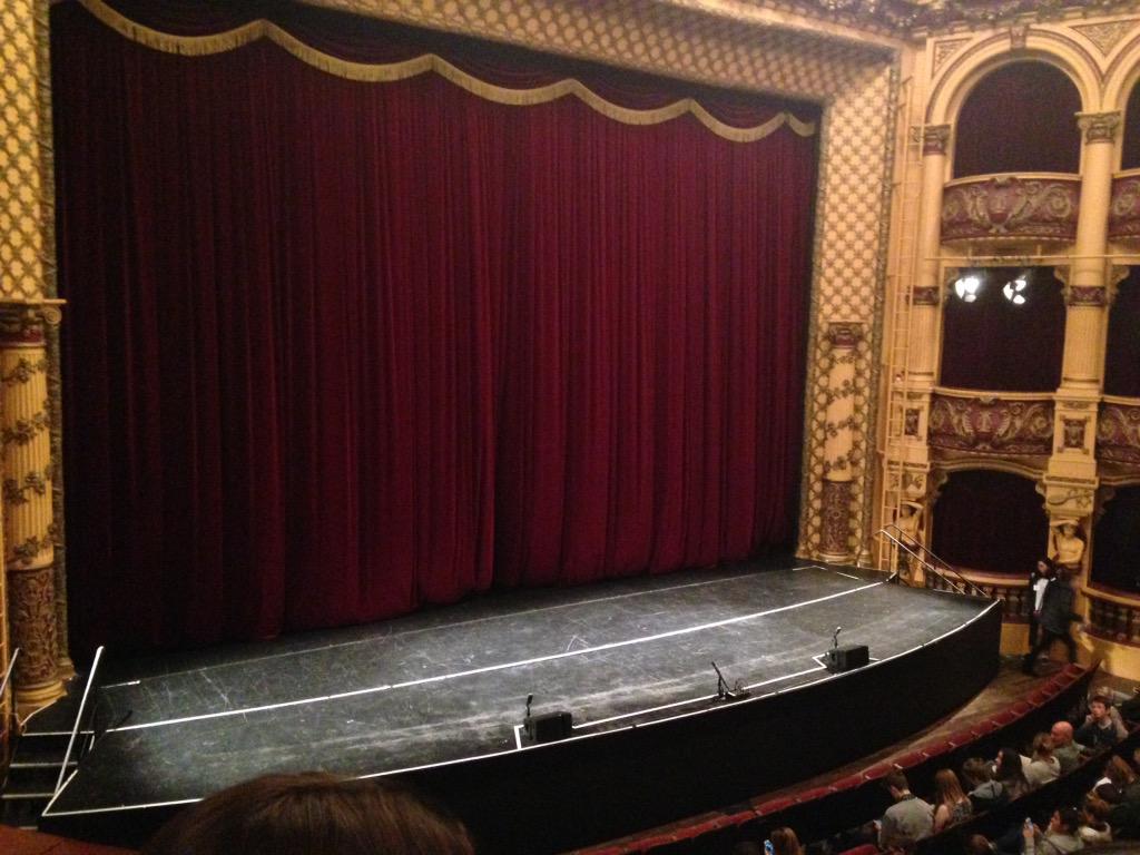 Curtain going up on performers at SGCNZUniversity of Otago Shakespeare Festival - St James Theatre Wgton #sgcnz