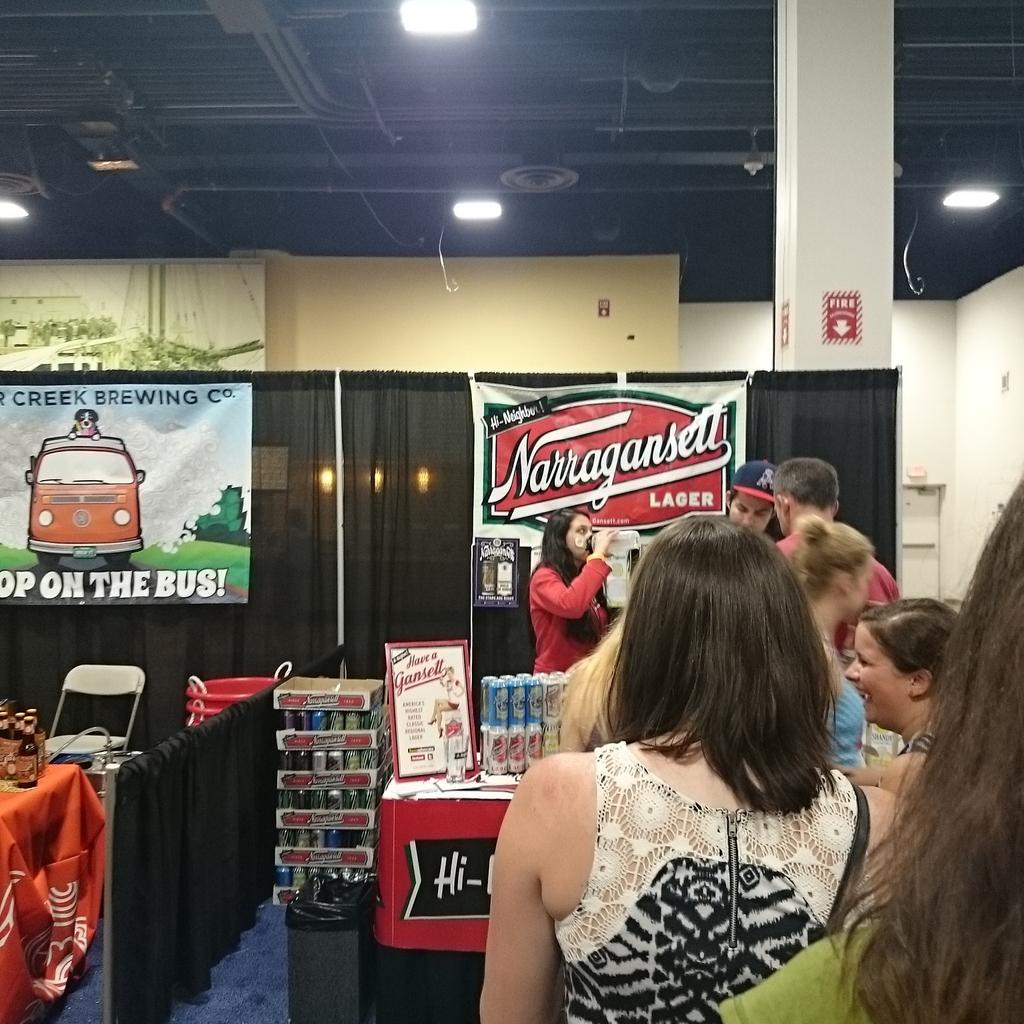 ajszcz's tweet photo. @Gansettbeer at the #ACBF2015 @BeerAdvocate http://t.co/HGvLHBbYvQ