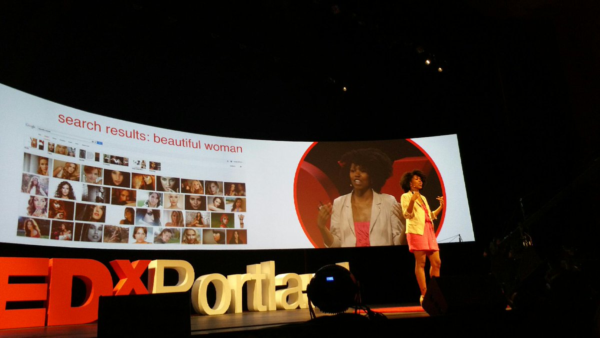 'we get to decide what makes us beautiful' #diversityinbeauty @amberstarks #tedxpdx #killinit!