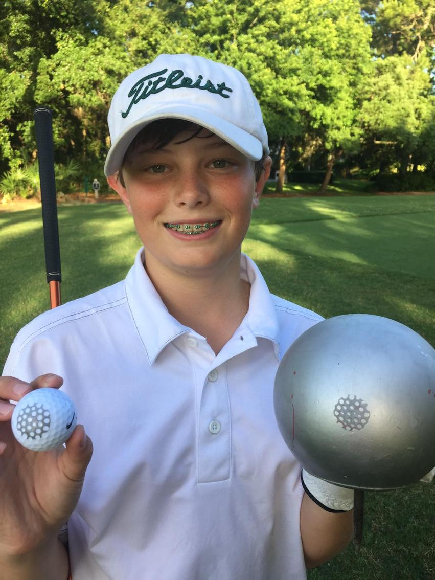 Well at least he didn't decapitate himself-And that's how you hit it 72 yards backwards!! #Worth#3Retreat #SeaIsld