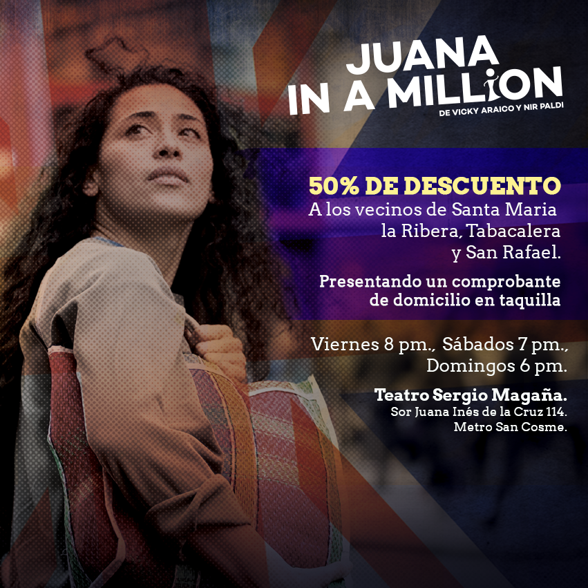 JuanaInAMillion's tweet photo. * ULTIMAS FUNCIONES * Los esperamos con esta súper #promo! #VamosAlTeatro #NoTeLoPuedesPerder http://t.co/J9nNSkwLwW